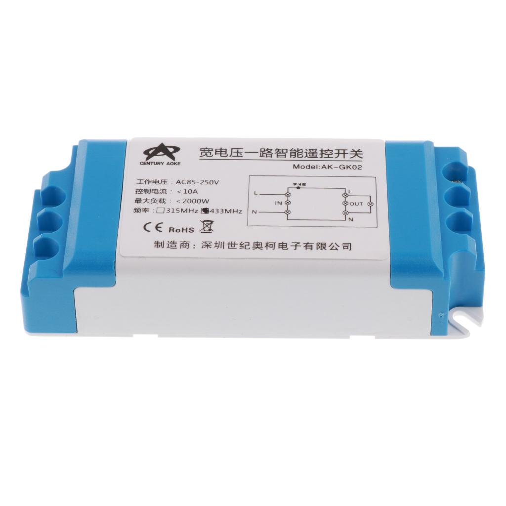 DC 15-120V Relay Wireless 2 Mode Remote Control Switch Transmitter+Receiver