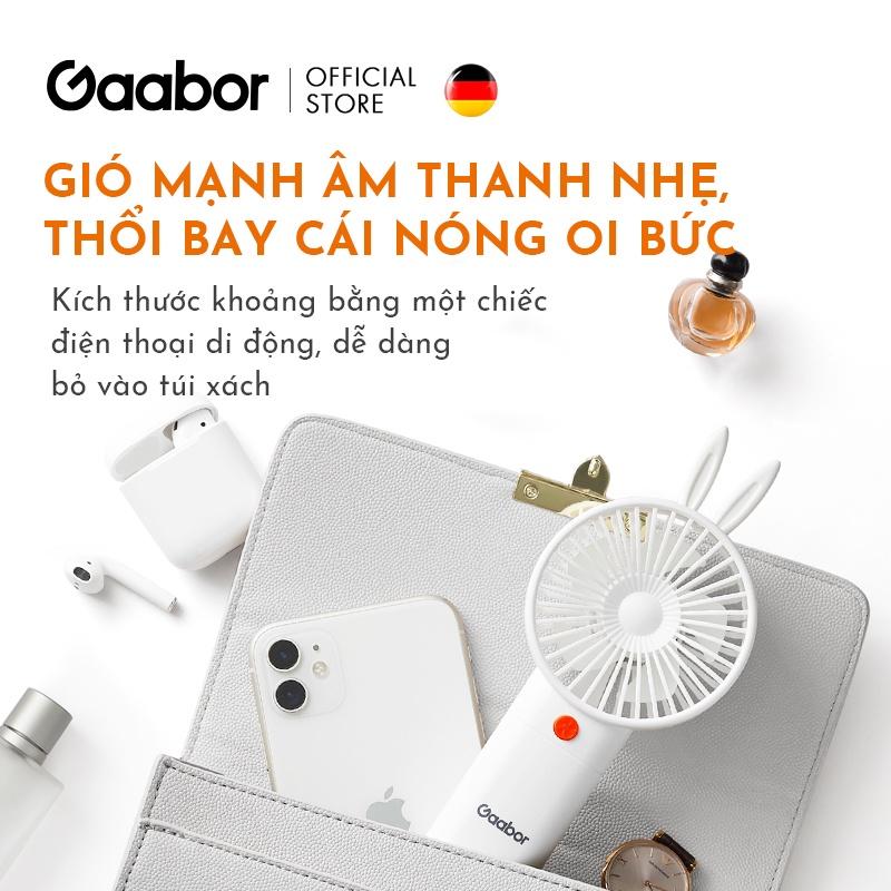 Quạt cầm tay mini tích điện GAABOR GFH-N78A sạc USB di động tiện lợi - Hàng chính hãng