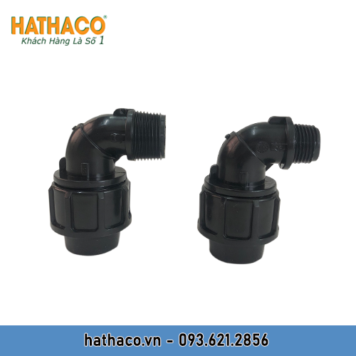 Combo 10 Cút 25 Ren Ngoài 20 - 25 - 32 (ren 1/2 - 3/4&quot; - 1&quot;) HATHACO Dùng Cho Ống HDPE