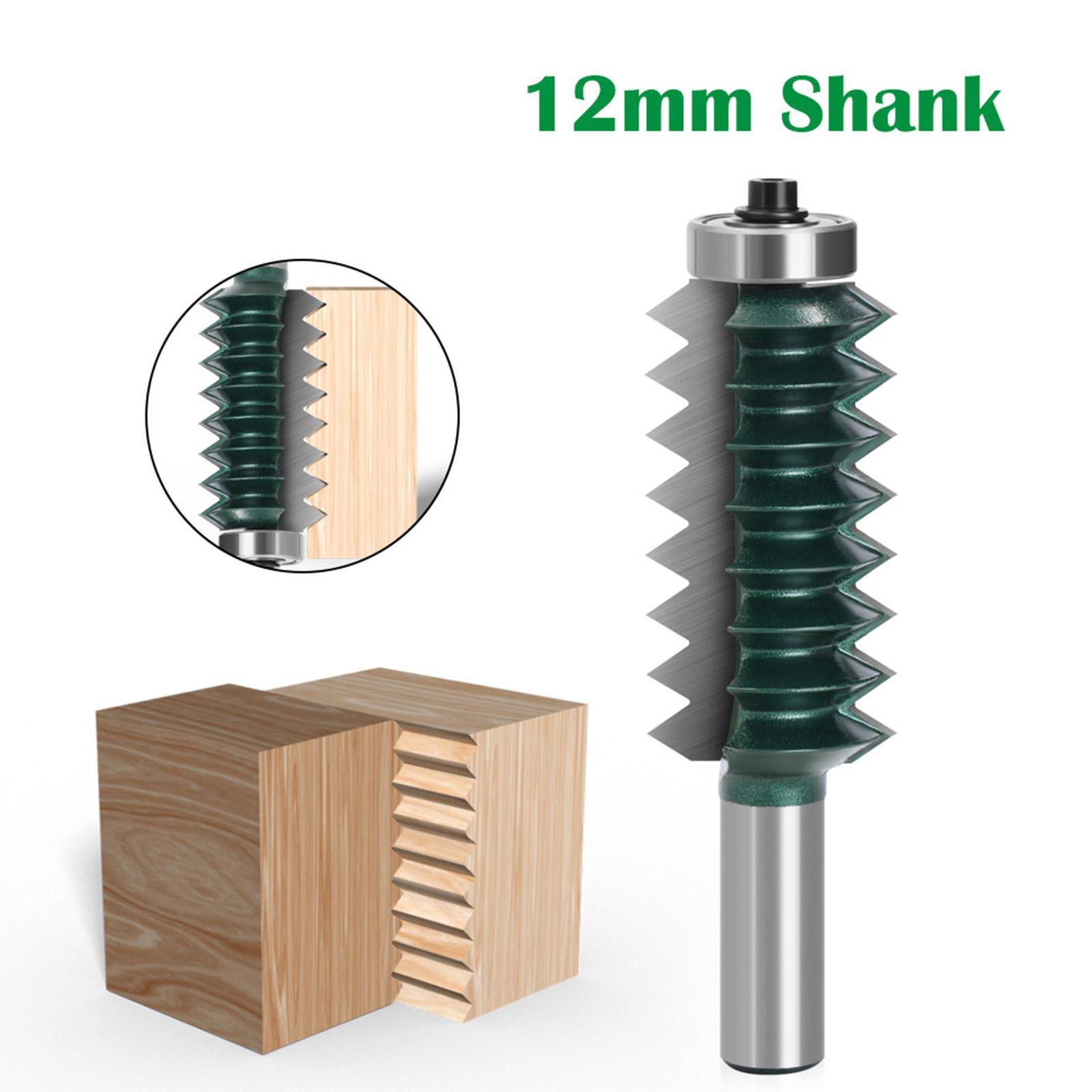 Alloy Finger Joint Glue Router Bit 12mm Shank for DIY Cabinet Furniture
