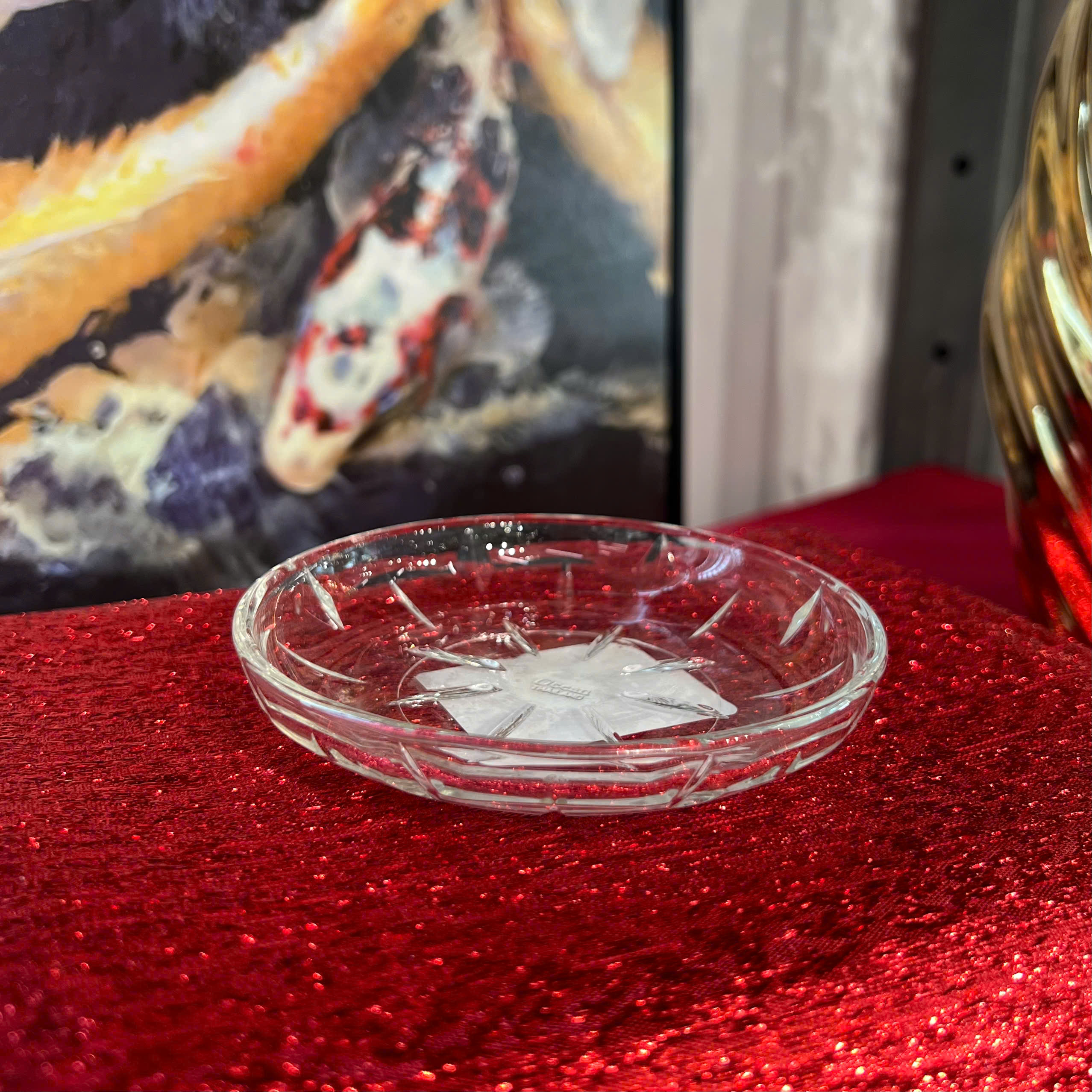 Đế lót ly thủy tinh Ocean Reya 10.5cm | Index Living Mall | Nội Thất Thái Lan