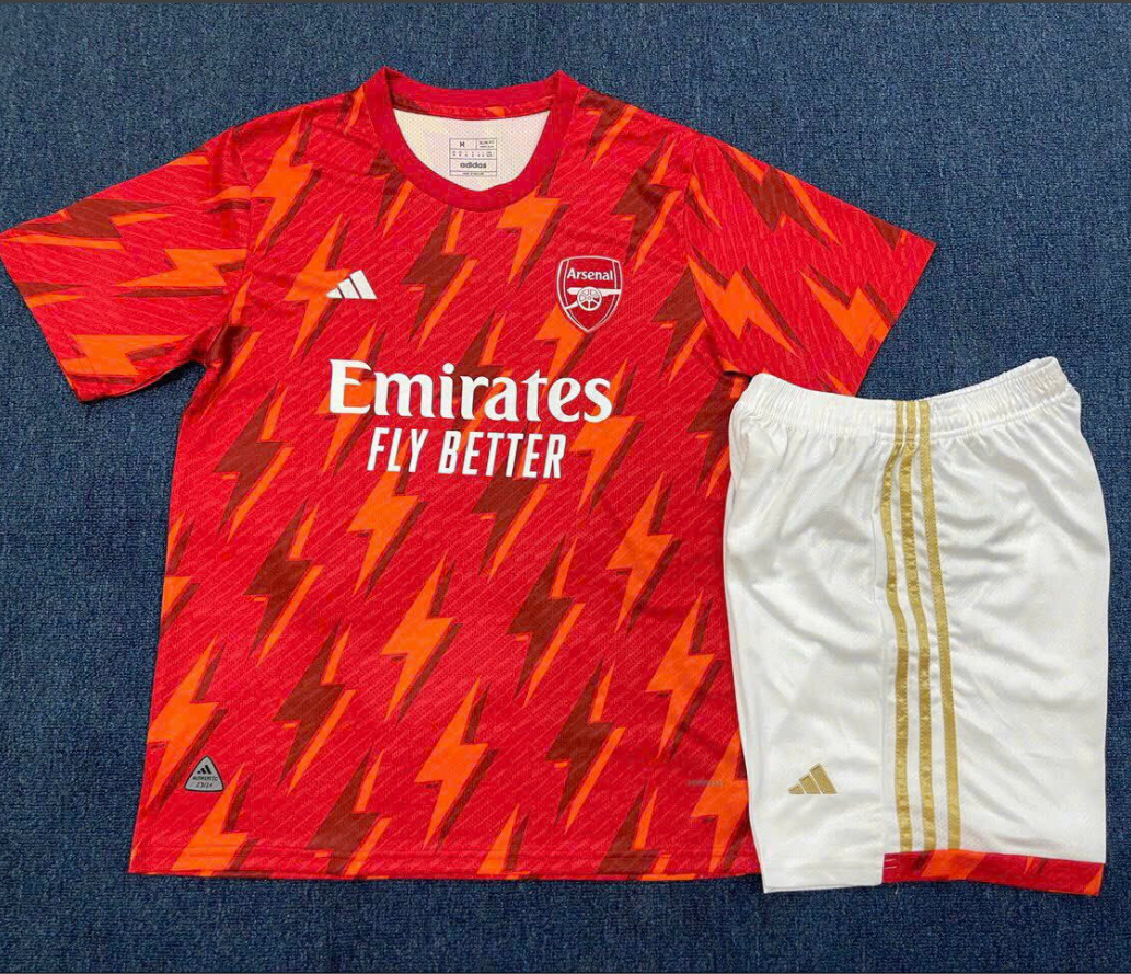 Quần áo Bóng đá CLB Arsenal màu Đỏ mẫu mới 2023 - 2024 - Vải thái cao cấp