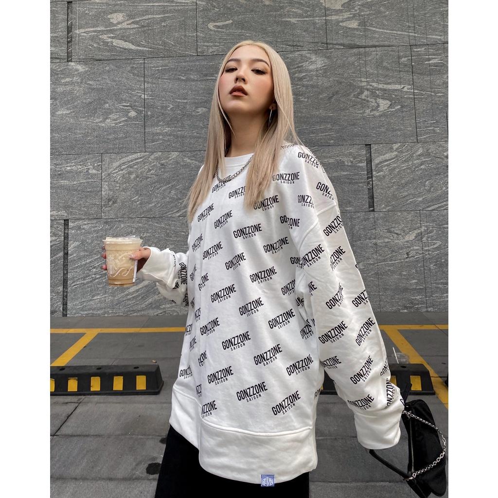 Áo Sweater Form Rộng Mùa Đông Sweater Gozzone - Màu Trắng