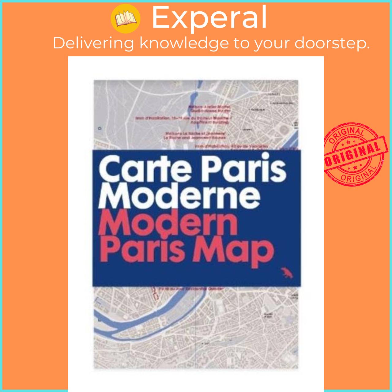 Sách - Modern Paris Map - Carte Paris Moderne by Robin Wilson (UK edition, paperback)