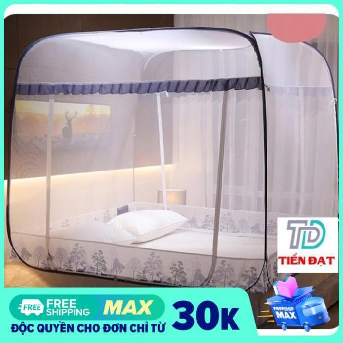 Màn tự bung đỉnh vuông có chân viền