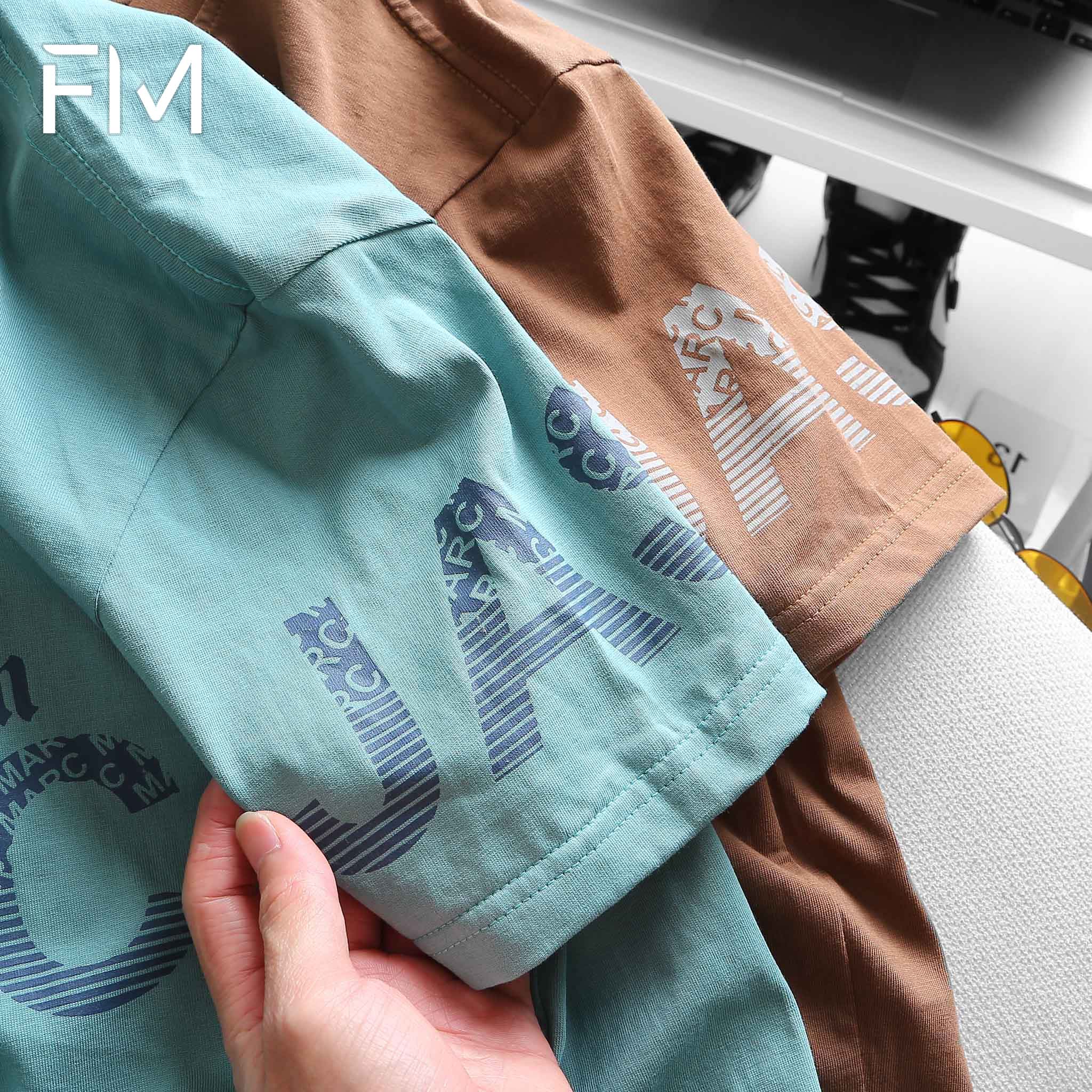 Áo thun nam ngắn tay cổ tròn họa tiết in tay chất liệu thun cotton - FORMEN SHOP - FMPS165