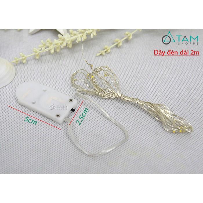 Đèn ngủ nhà kính đèn Led đom đóm để bàn 12 mặt L-ĐB-03