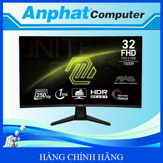 Màn Hình LCD MSI MAG 32C6X 31.5" (FHD 1920 x 1080/ VA/ 250Hz/ 1ms) – Hàng Chính Hãng