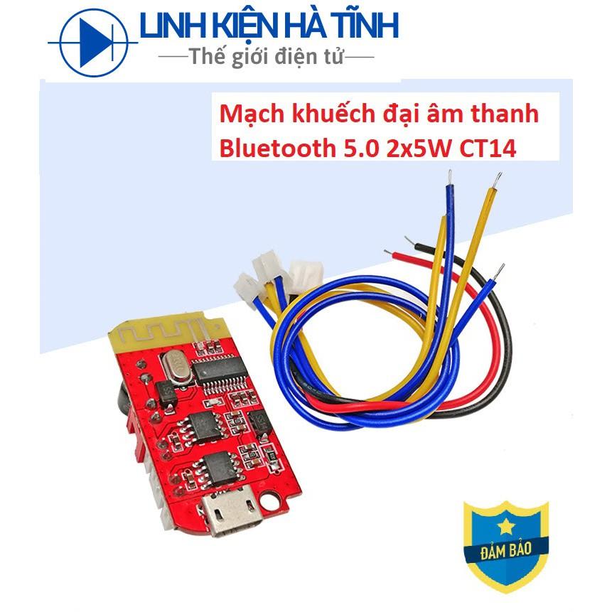 CT14 Mạch Bluetooth Khuếch Đại Âm Thanh CT14 DIY Loa Bluetooth 2x5W có sạc pin