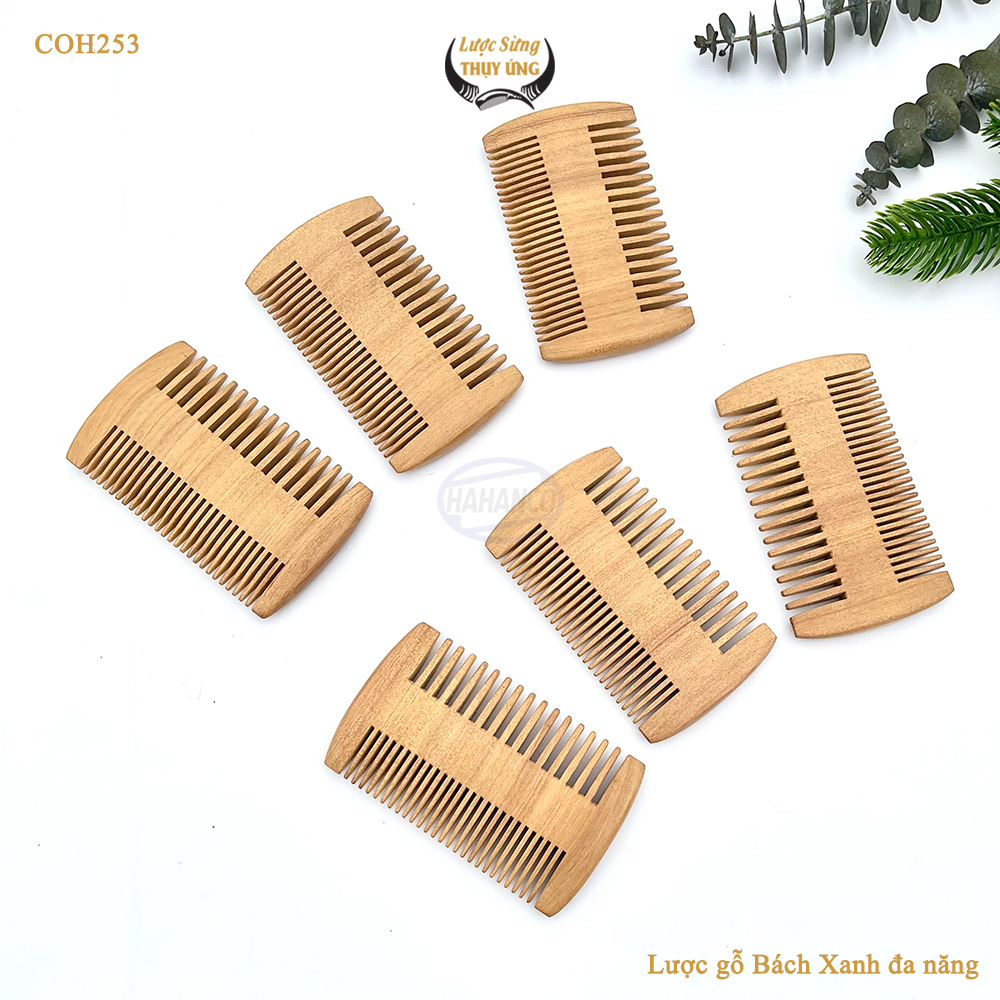 Lược Bí 2 Kiểu Răng Thưa Và Mau Chải Tóc Gỡ Rối Mùi Gỗ Thơm Dễ Chịu - COH253