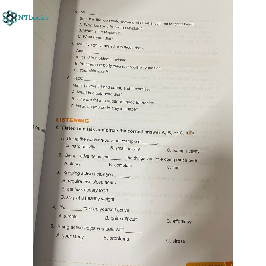 Sách Bài tập phát triển năng lực Tiếng Anh lớp 7