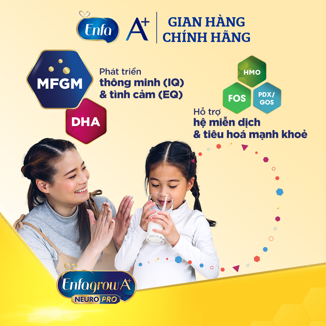 Sữa bột Enfamil A+ NeuroPro 2 với 2’-FL HMO cho trẻ từ 6 –12  tháng tuổi– 2.2kg