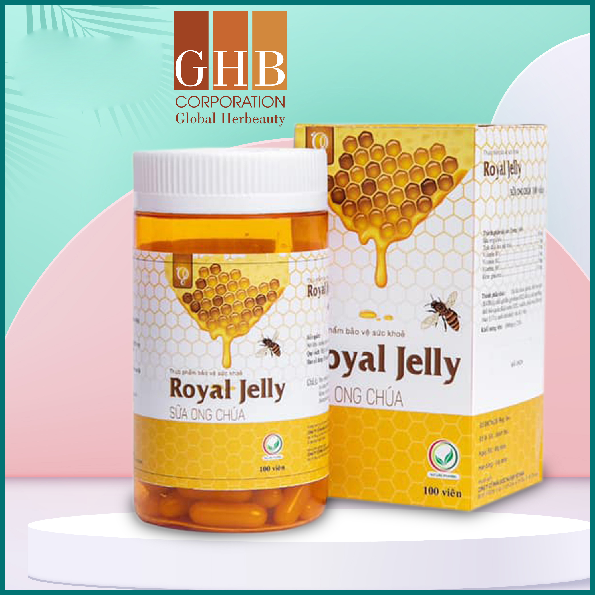 Viên Sữa Ong Chúa Royal Jelly (100vien) - Mờ Nám, Sạm, Thâm