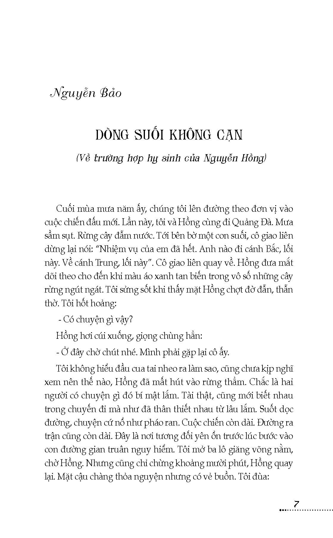 Dòng Suối Không Cạn (Tập truyện ngắn)