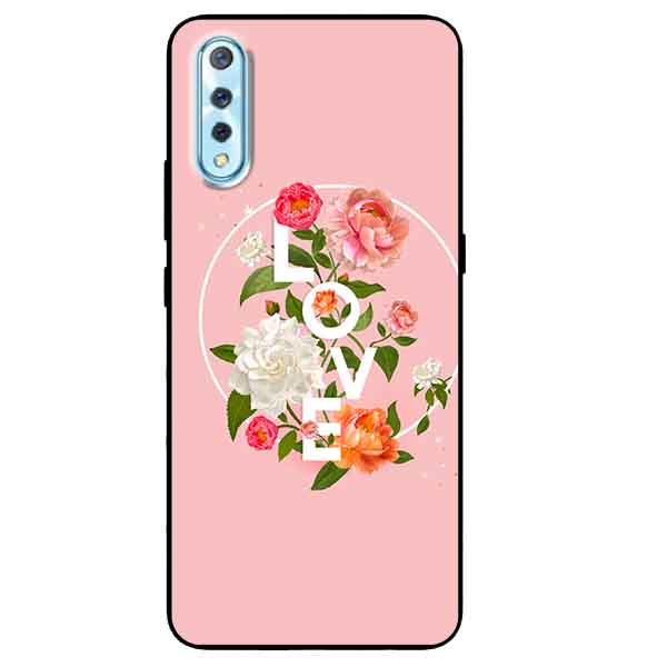 Ốp lưng in cho Vivo S1 Mẫu LOVE Hoa