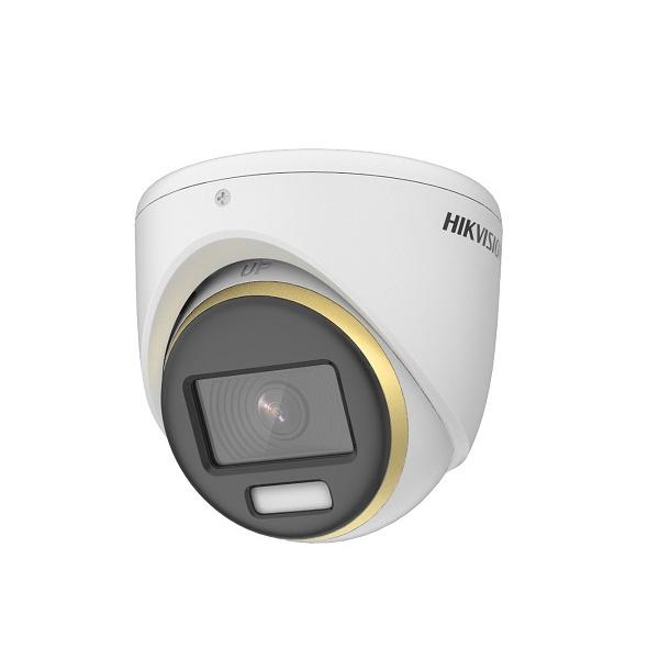 Camera Dome HDTVI ColorVu thế hệ mới HIKVISION DS-2CE70DF3T-MFS (2.0MP, có màu ban đêm, có tích hợp mic thu âm, hỗ trợ đèn trợ sáng 20m) - Hàng chính hãng