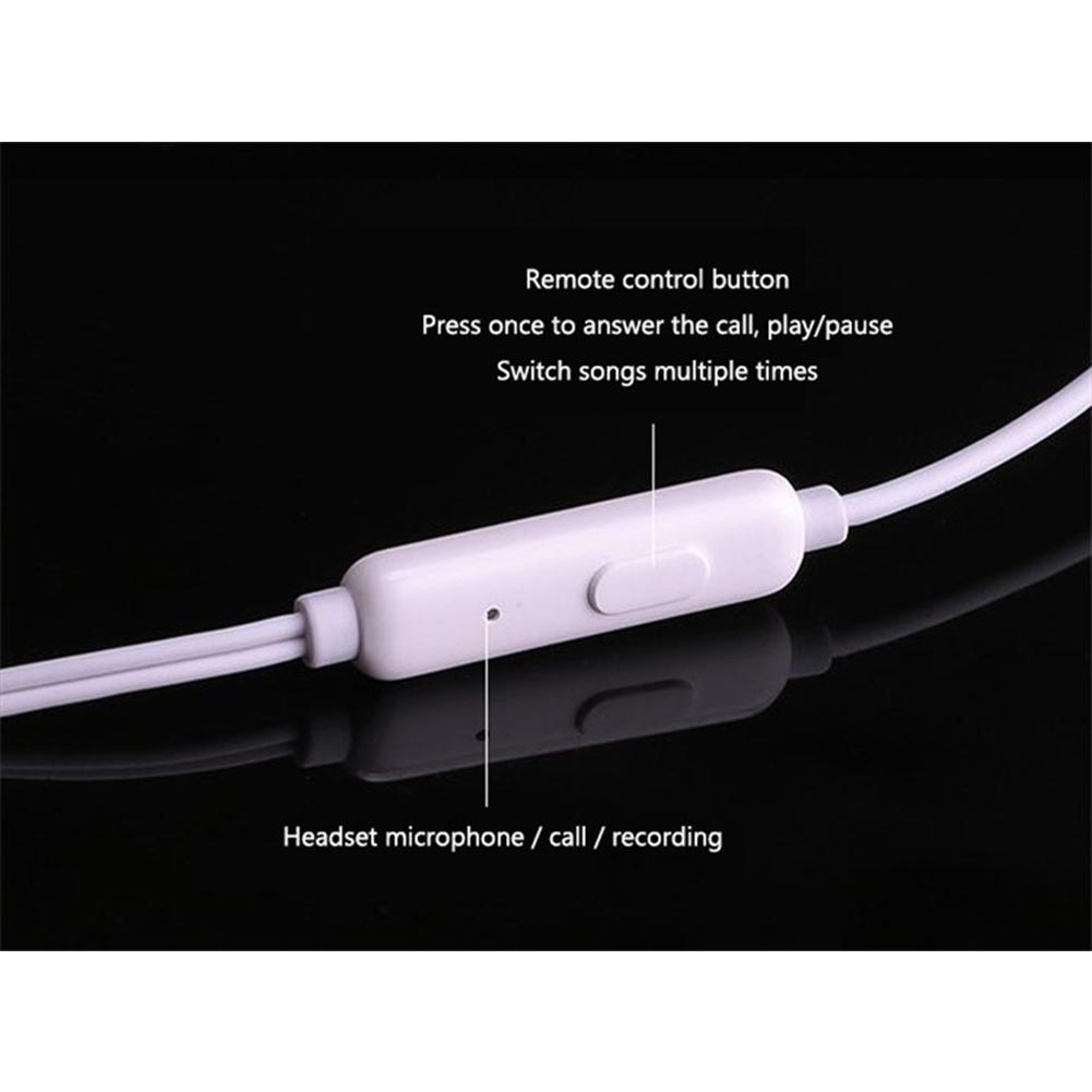 3.5mm Waterproof Wired Earphones With Microphone Volume Control Music Gaming In-ear Sport Headset Earbuds