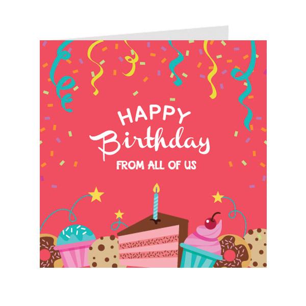 Thiệp sinh nhật Birthday - Thiệp Grey nhỏ 9x9cm - 09BD31