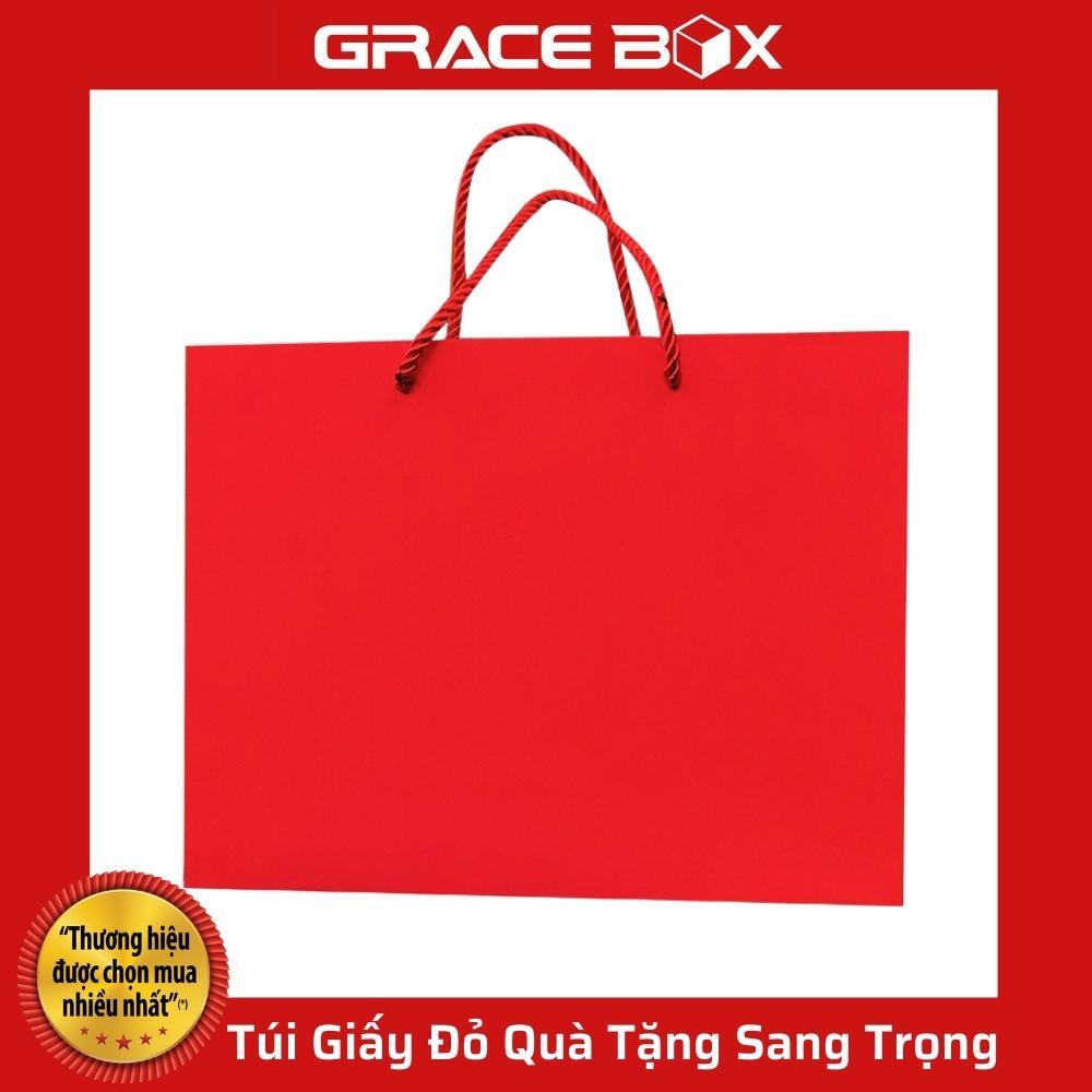 Túi Giấy Đỏ Quà Tặng Sang Trọng Dành Cho Các Dịp Lễ Tết - Siêu Thị Bao Bì Grace Box