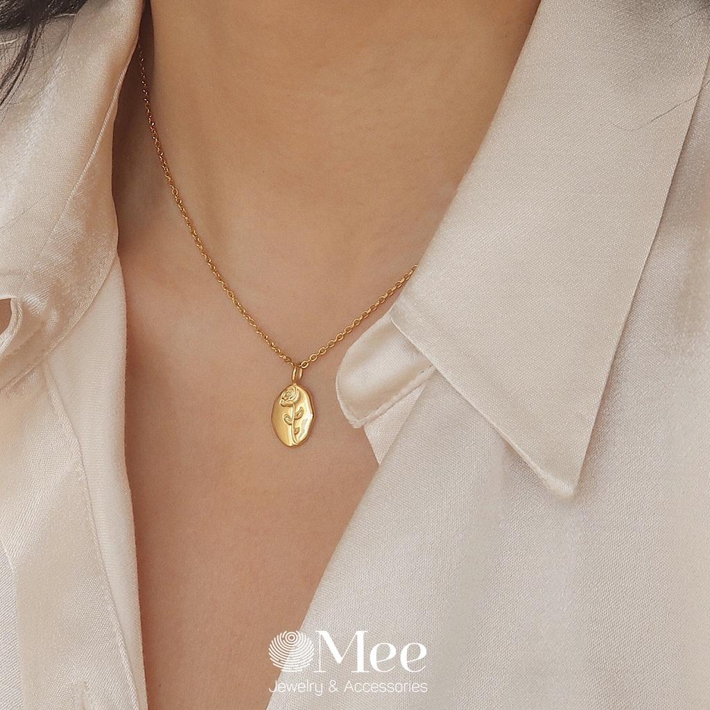 Dây chuyền mặt hoa hồng Mee vòng cổ nữ - N2580