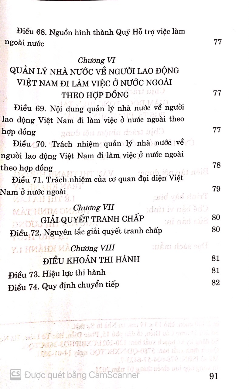 Luật người lao động Việt Nam đi làm việc ở nước ngoài theo hợp đồng