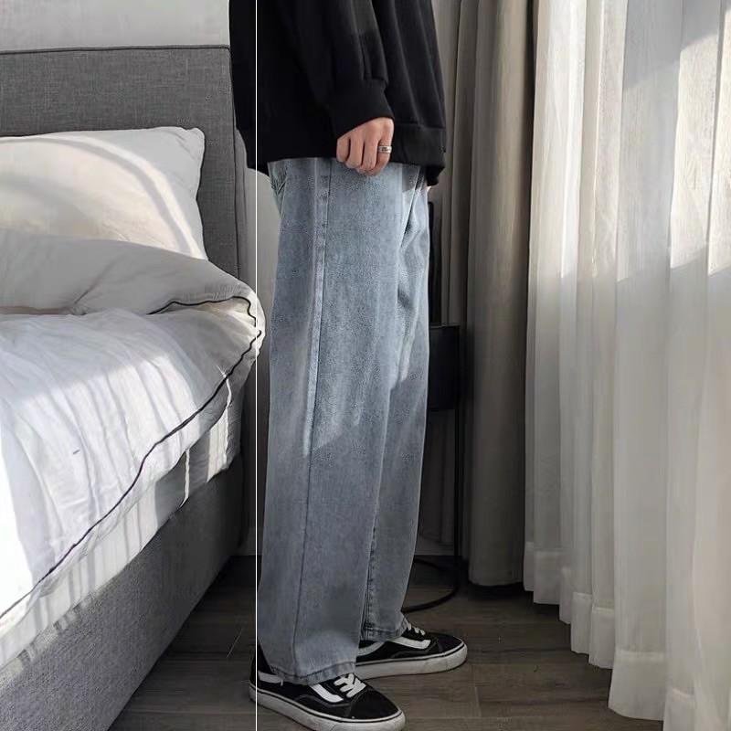 Quần jeans ống rộng nam
