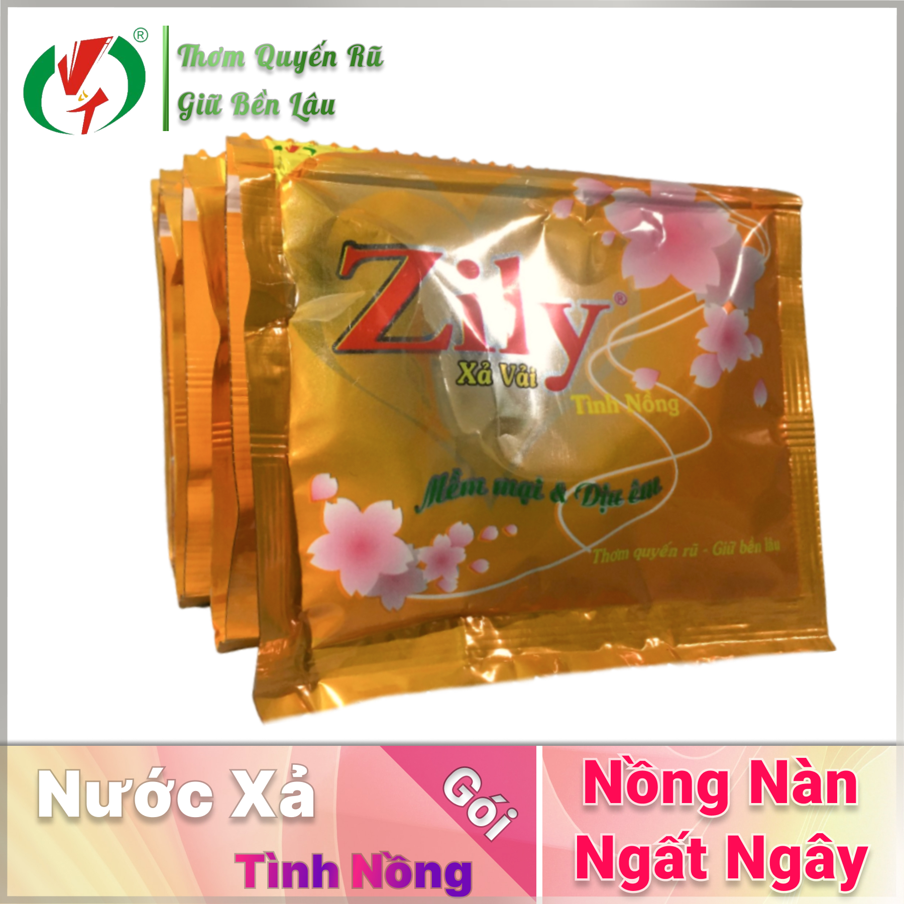 Nước xả vải Zily 22ml (10 gói/ dây)