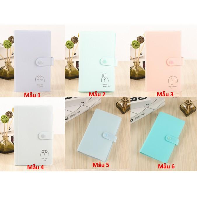 sổ đựng card , lomo ảnh đựng được 240 ảnh loại sổ màu có nút