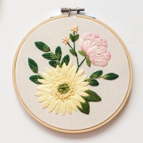 DIY TỰ THÊU HOOP TRANG TRÍ- KIT NGUYÊN LIỆU THÊU CỔ PHONG- BÁCH HÓA NA NA