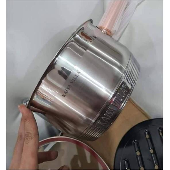 Bộ Nồi Inox 8 Món 12 Chi Tiết Hiệu aquadew Model KV-6636 bảo hành 1 năm chính hãng