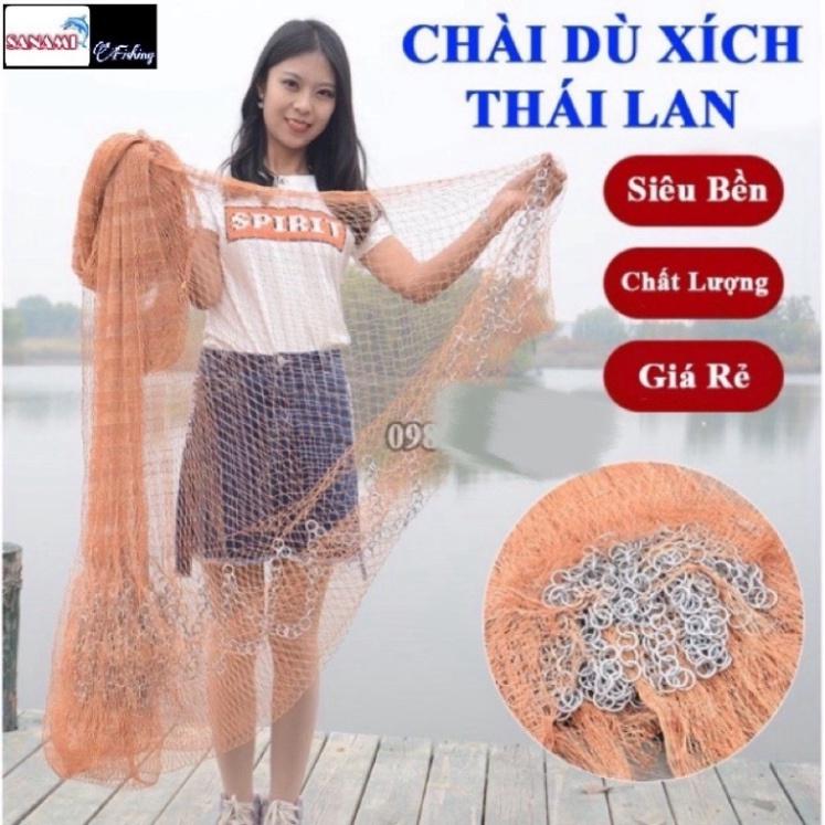 Sale to hot - Chài Bắt Cá Cao Cấp Thái Lan Mắt Thưa Chân Xích LU02 Chuyên Đánh Bắt Thủy Sản - Sanami Fishing - sale - x