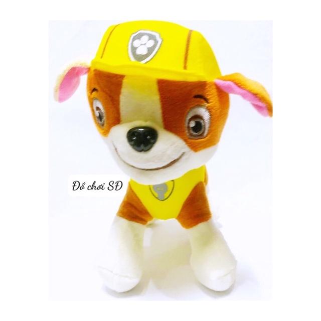 Thú bông đội chó cứu hộ 20 cm - vàng