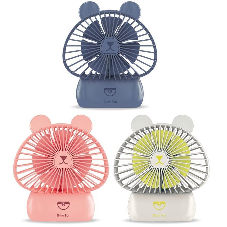 Quạt mini V30 để bàn có đèn LED trang trí siêu dễ thương