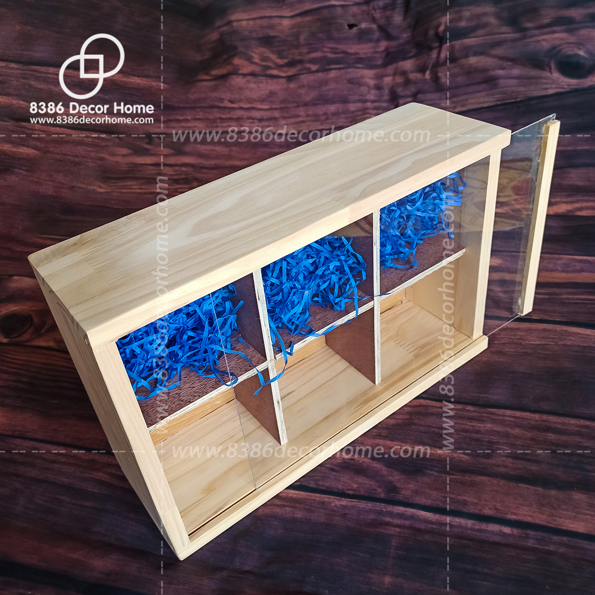 Hộp quà tết, khay gỗ gói quà, Hộp đựng đồ đa năng - Pallet gỗ thông