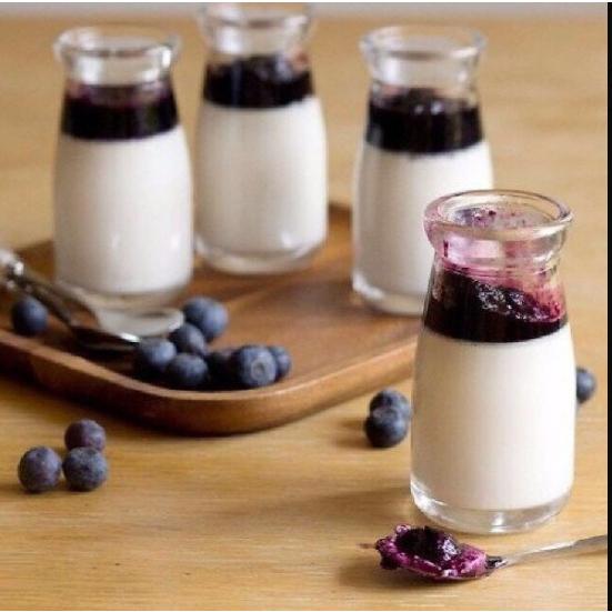 Combo 06 Hũ Pudding cao 100ml , 200ml nắp nhựa | Hũ Sữa Chua Thủy Tinh