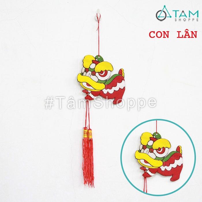 Phụ kiện treo Tết bằng gỗ vẽ tay ĐK10cm 6 kiểu T-PKTMD-71