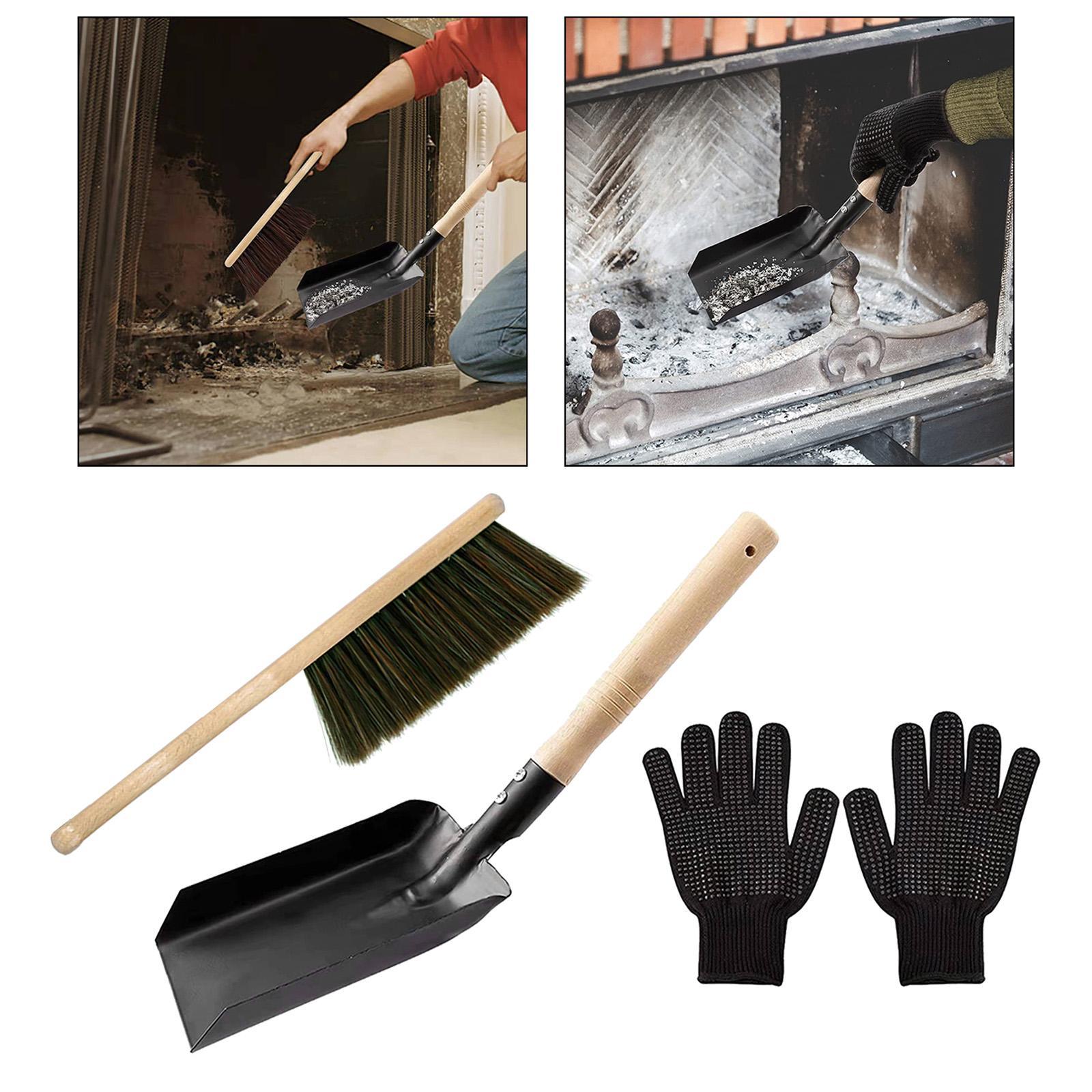 Fire Place Tool Set Hearth Cleaning Heavy Duty Accessories for Dust Cleaning