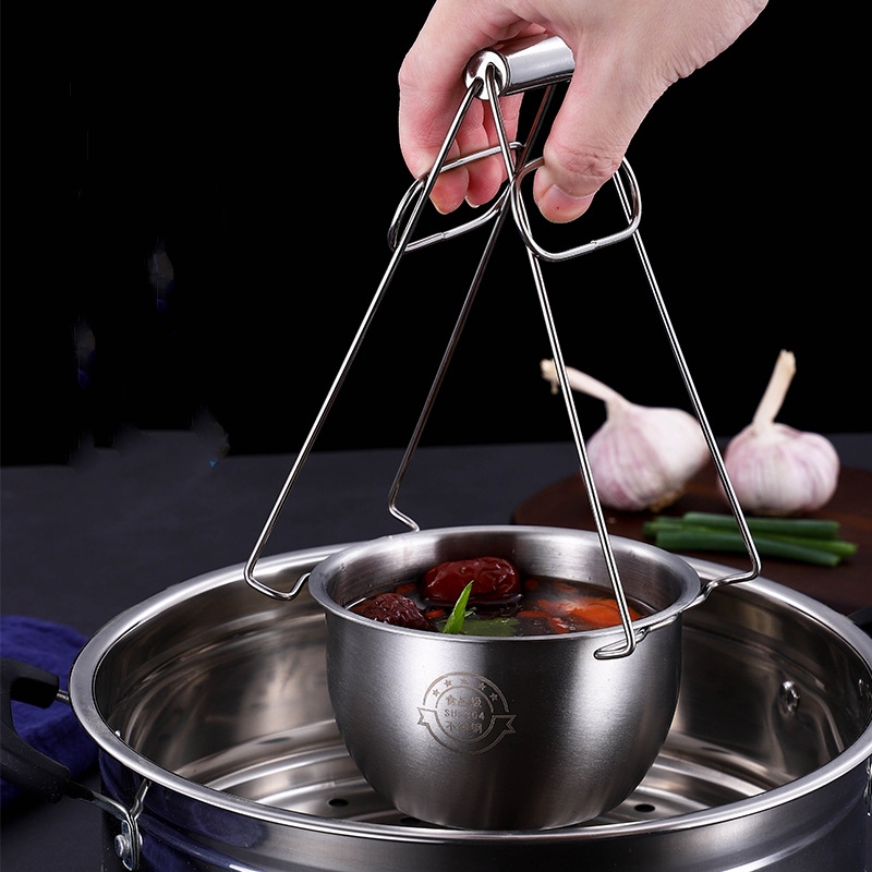 Kẹp gắp đồ nóng inox 304 cao cấp chất lượng cao kháng khuẩn thiết kế thông minh nhanh hiệu quả dễ sử dụng
