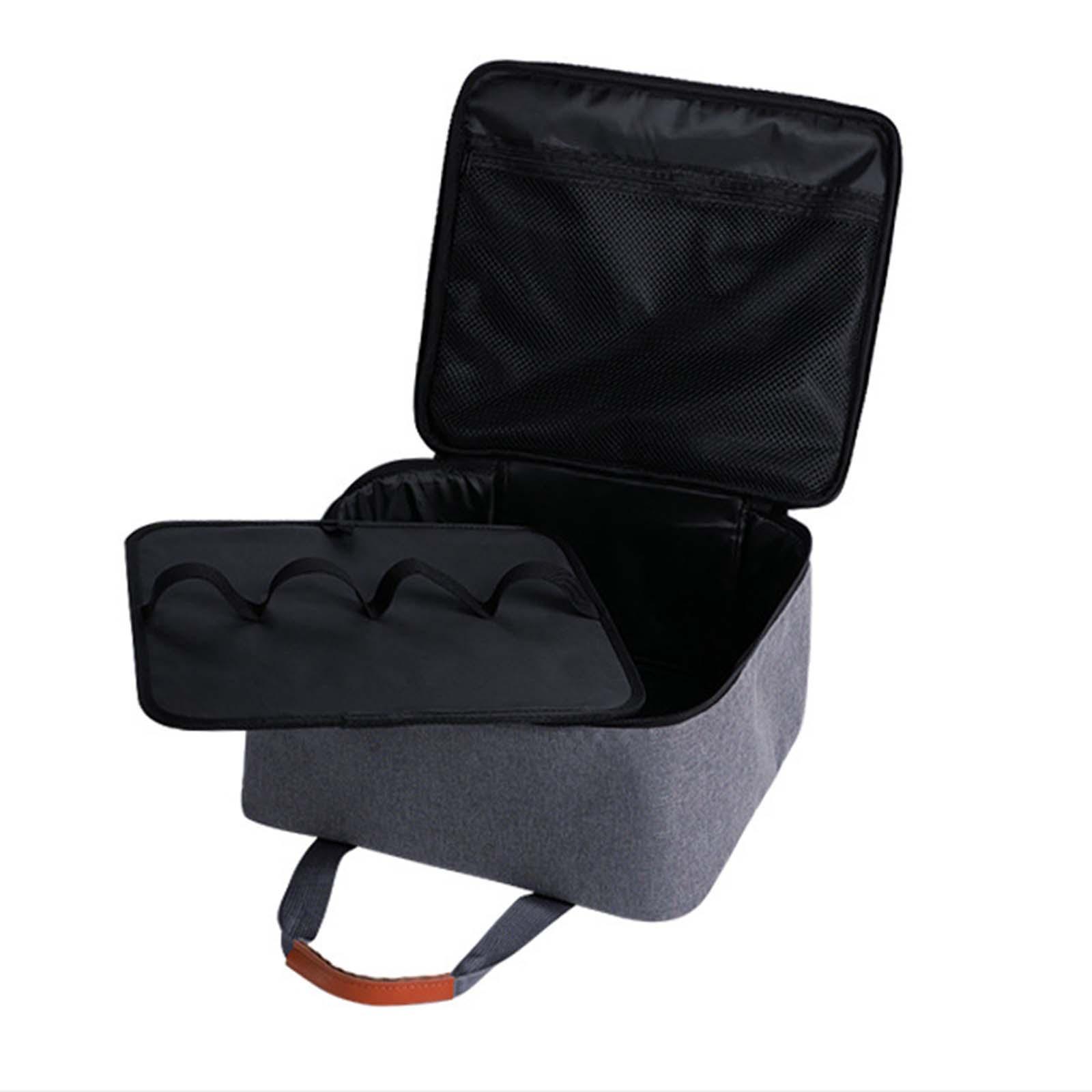 Gas Tank Storage Bag Camping Carry Bag Net Pocket with PU Handle Gas Canister Bag Grill Carrying Bag for Road Trip Party Camping