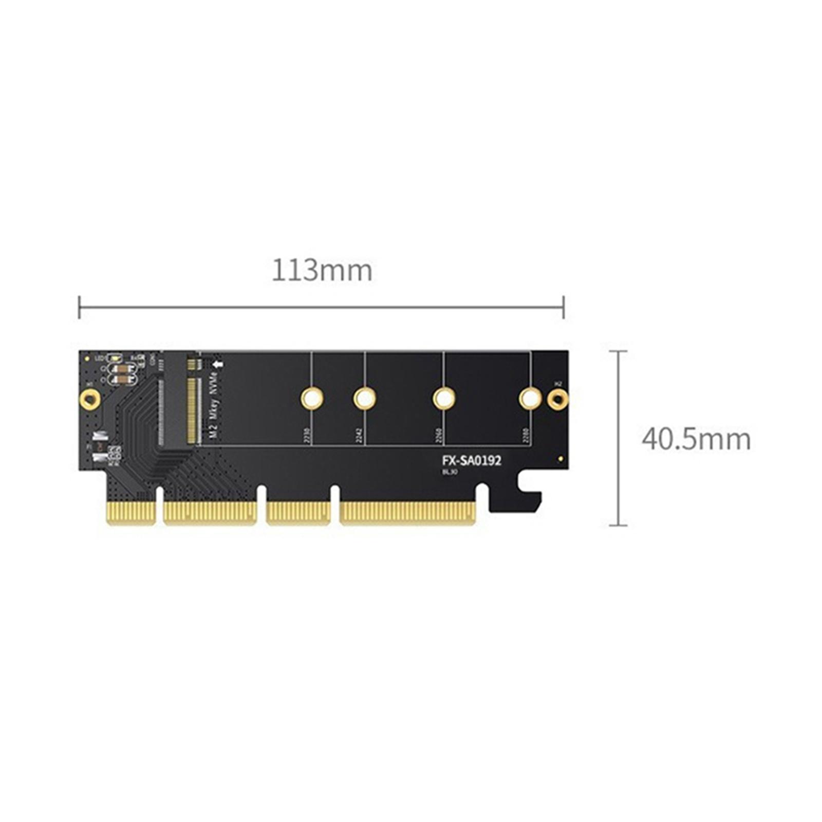 Low Profile PCIe 4.0 x4 to M.2 Expansion Card for M.2 SSD with Heatsink