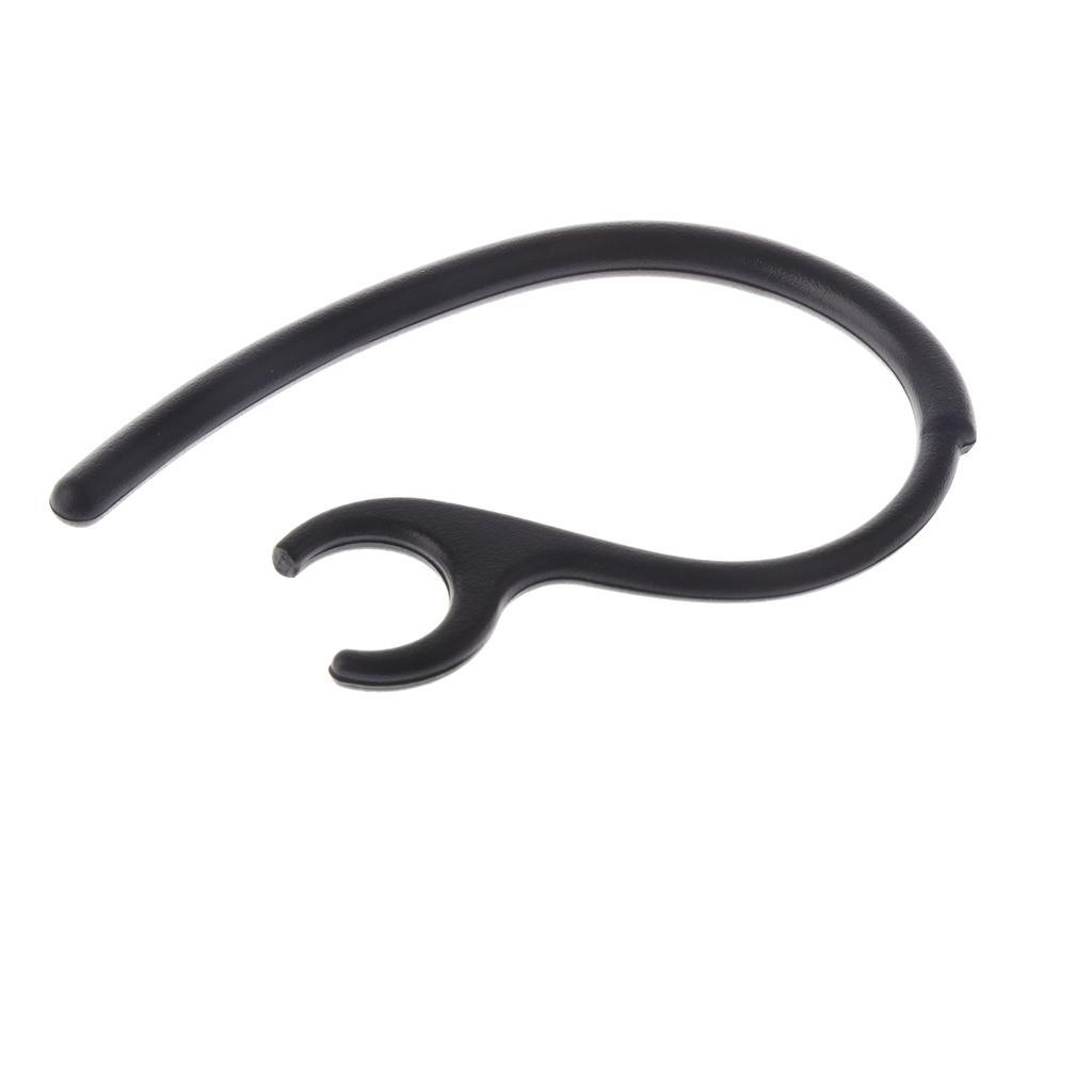2x10 Pieces Ear Hooks Loop Clip Replacement for Bluetooth Headset 7.8mm A Black