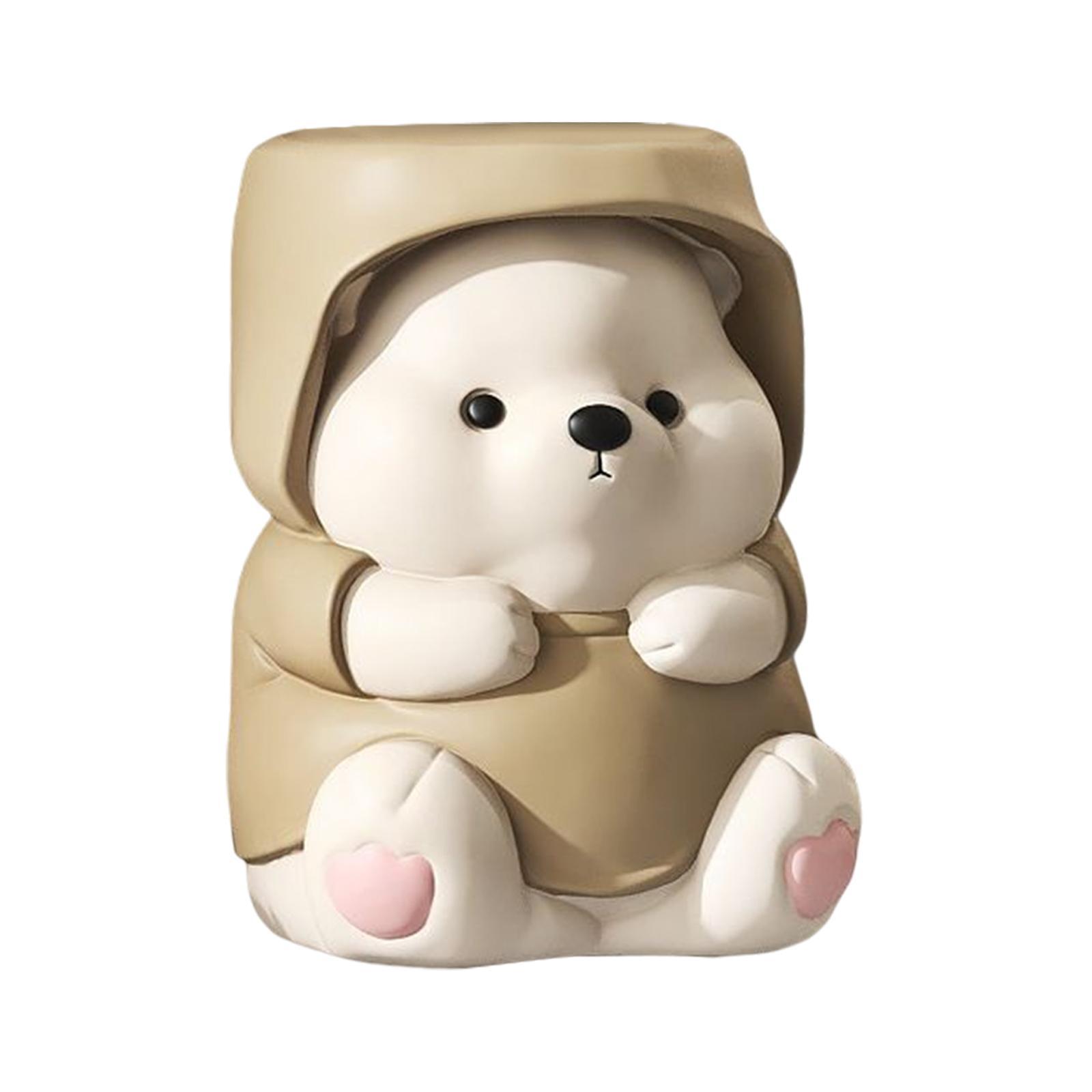 Adorable Bear Figurine Balloon Bear Figure Arrangement Cabinet Decor