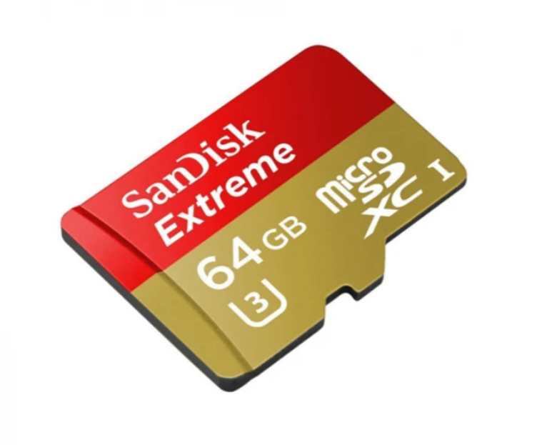 Thẻ nhớ Micro-SDHC 64GB SanDisk Extreme Action Camera V30 SDSQXA2-064G-GN6AA (Kèm adapter) - Hàng chính hãng