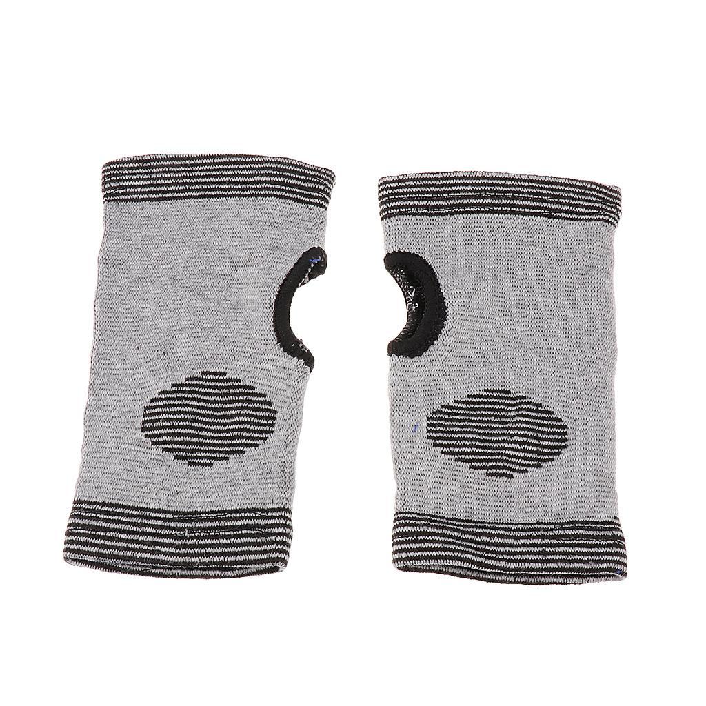 1 Pair Elastic Anti-slip Sport Hand Palm Wrist Guard Support Protector Brace Gloves