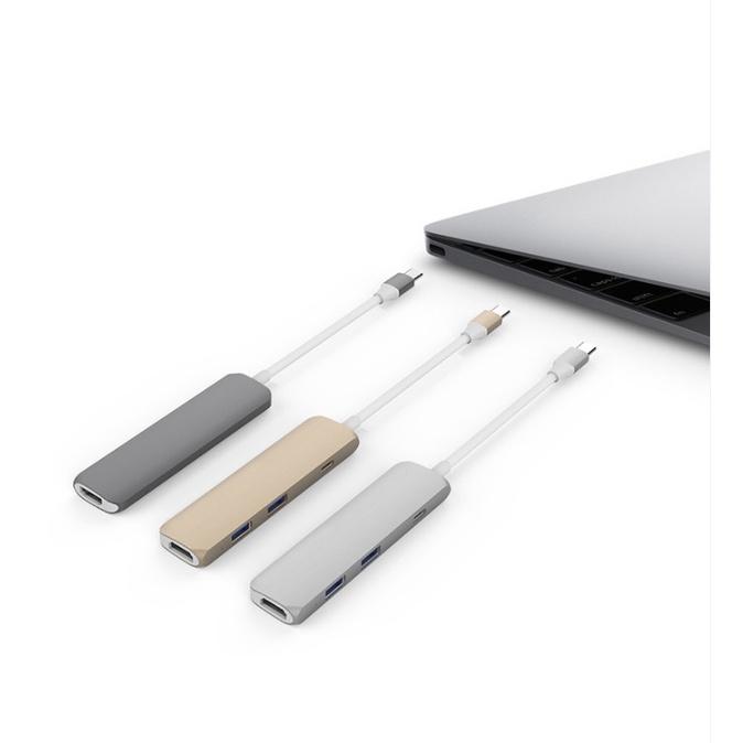 Cổng chuyển đổi dành cho MacBook, PC &amp; Devices HyperDrive HDMI 4K USB-C 2 cổng USB 3.0 - hàng chính hãng