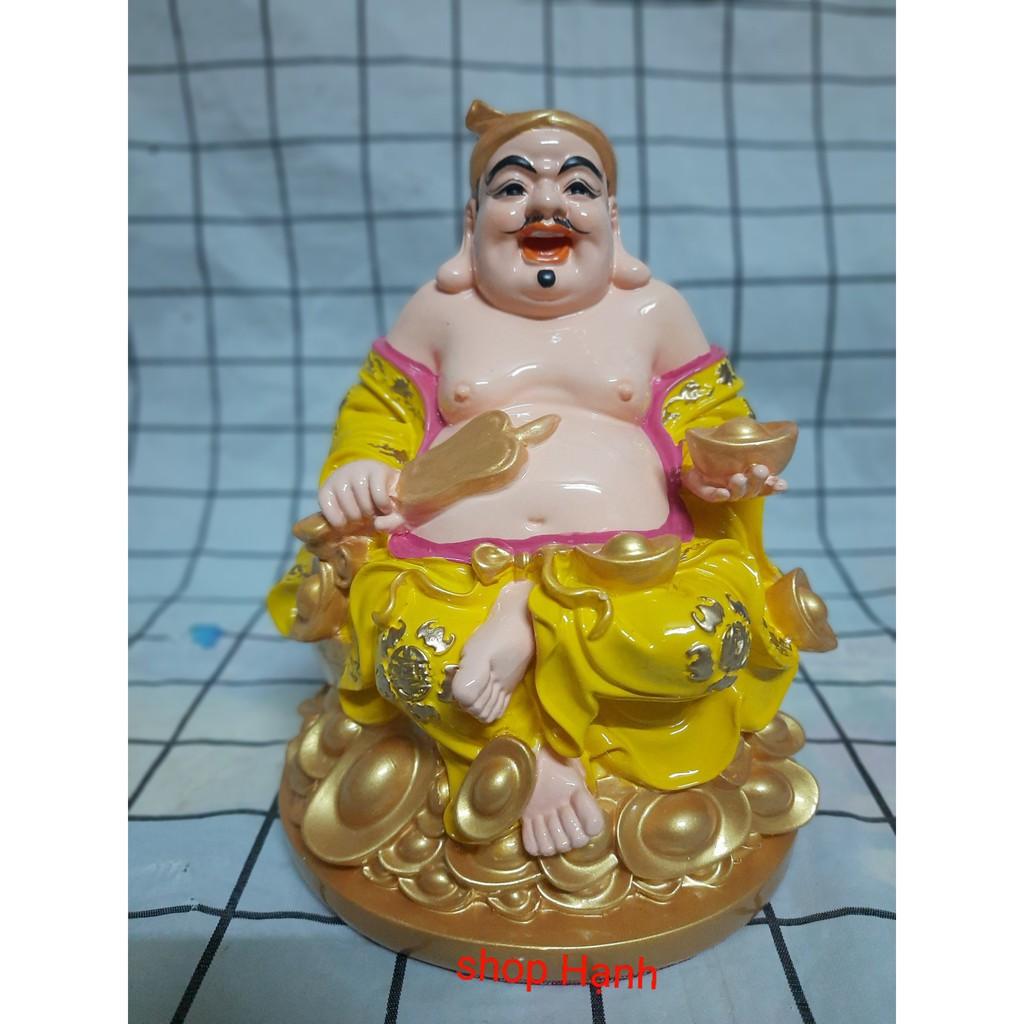 Tượng Thần Tài Thổ Địa áo vàng đế tròn
