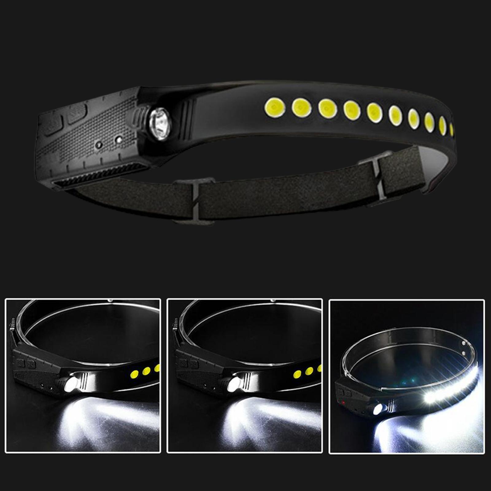 COB LED  Work Light Bar Head Band Lamp Headlight for Night Running