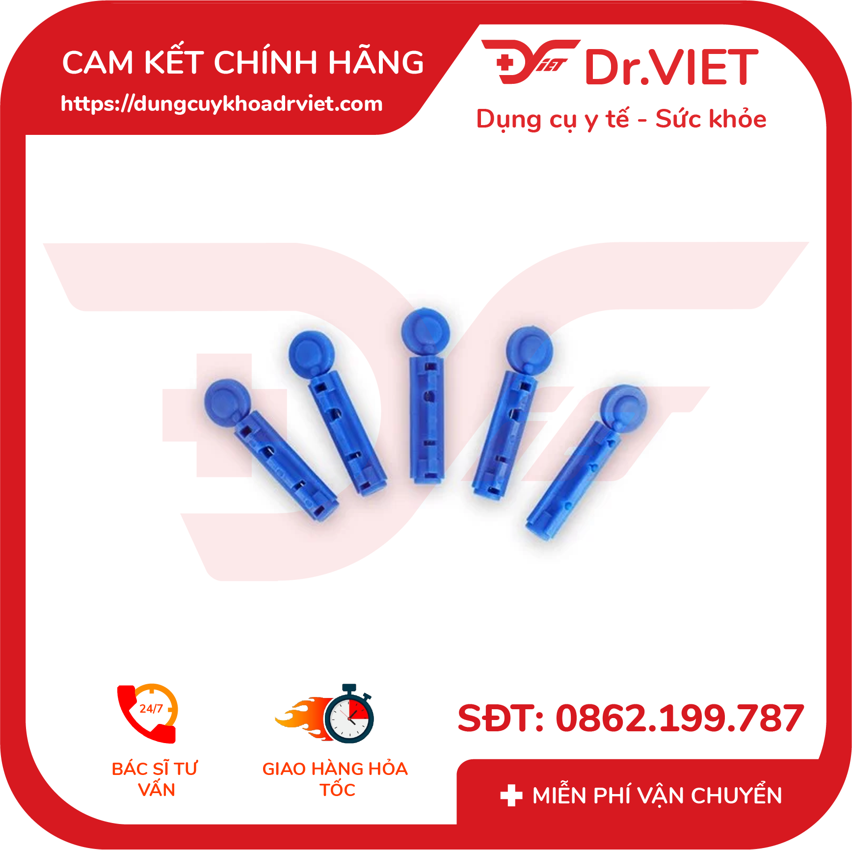 Que Thử Đường Huyết Yuwell Y330 chính hãng - hộp 50 que giúp theo dõi và kiểm tra đường huyết nhanh và chính xác- Drviet