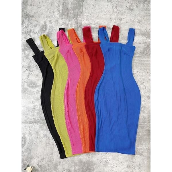 Đầm 2 dây bảng lớn ôm body - Carotshop