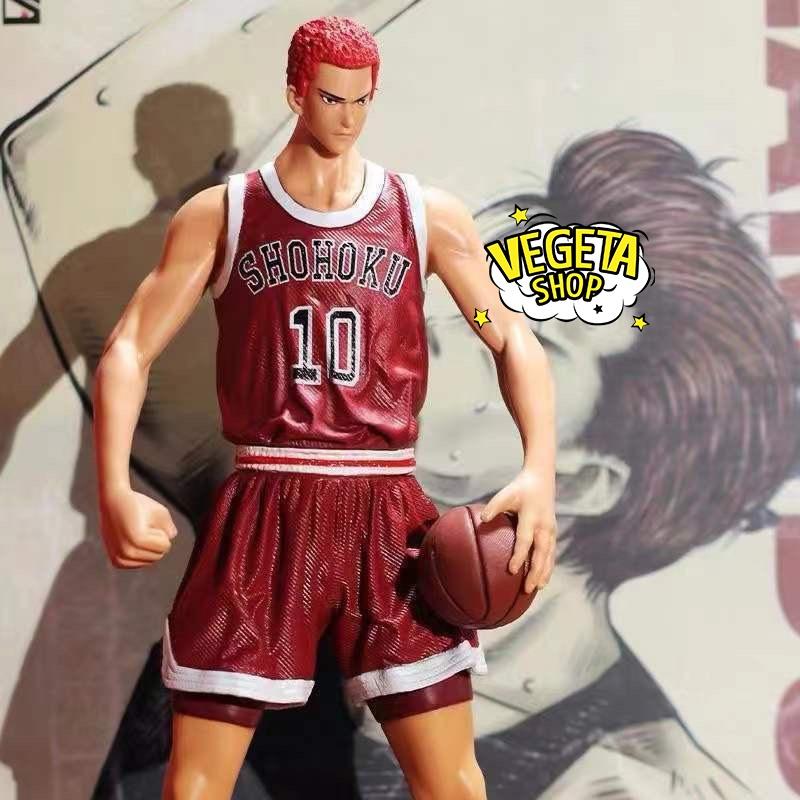 Mô hình Slam Dunk - Mô hình nhân vật Hanamichi Sakuragi có 2 đầu thay thế cực nét đẹp cao to cầm chắc tay - 31cm